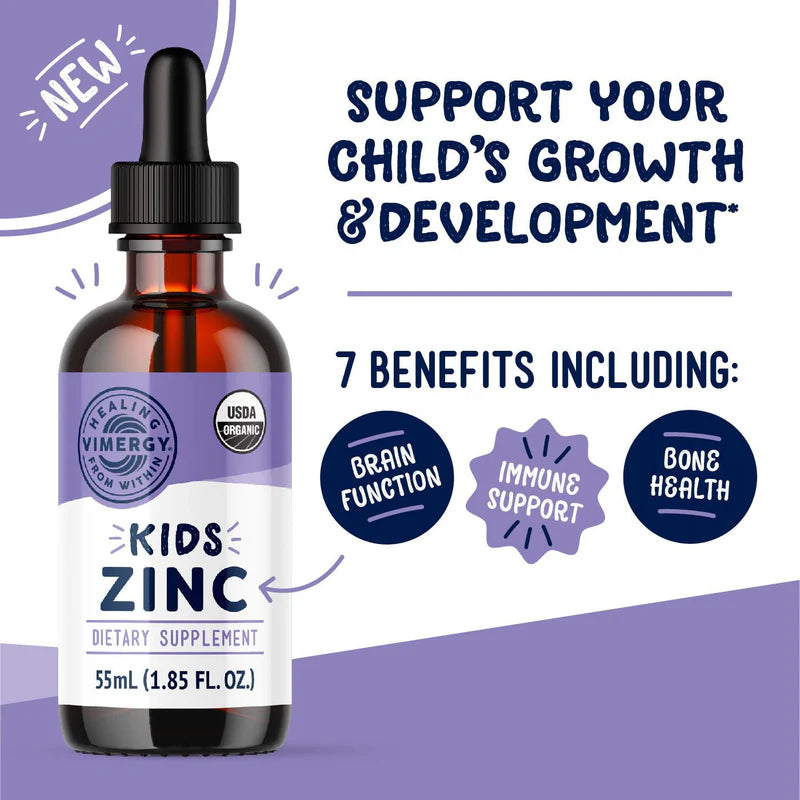 Zinc Líquido Orgánico para niños