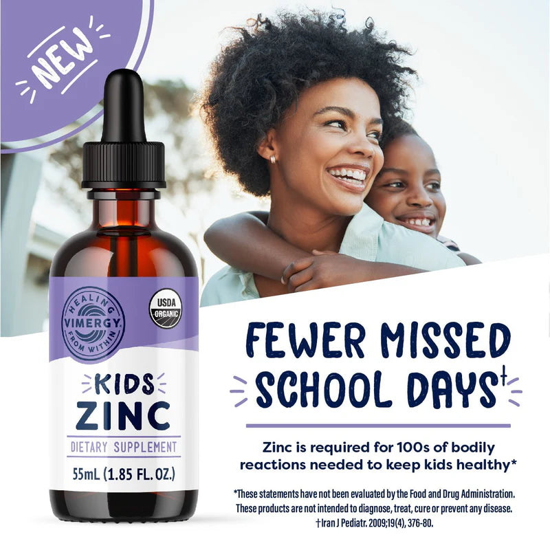 Zinc Líquido Orgánico para niños