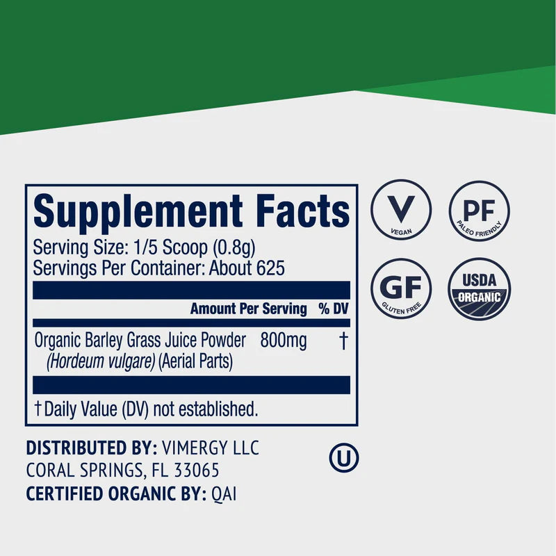 Barley Grass Juice Powder 250 gramos