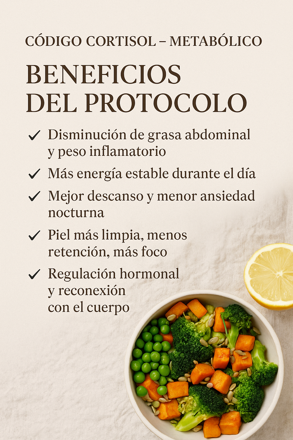 THE CLEANSE CODE AGOSTO 2025  ✨ CÓDIGO CORTISOL – METABÓLICO