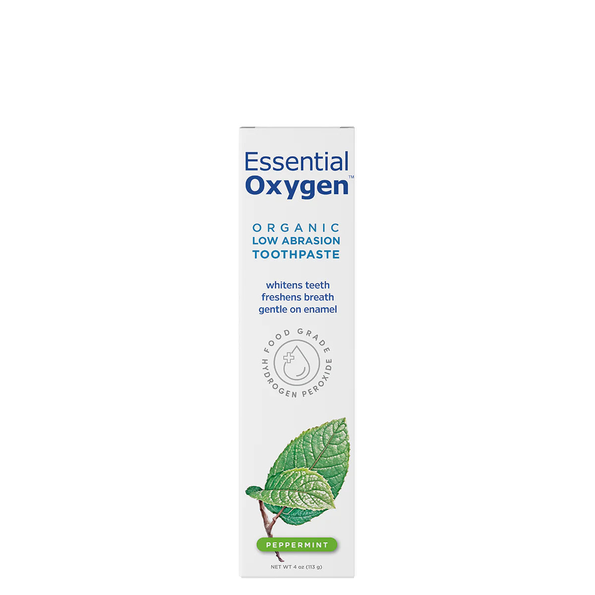 Pasta Dental Orgánica de Baja Abrasión con oxígeno | Menta